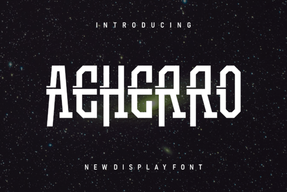 Aeherro: A Cool and Modern Display Font for Creative Branding