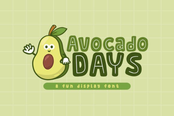 Avocado Days: A Playful Font for Bold Campaigns