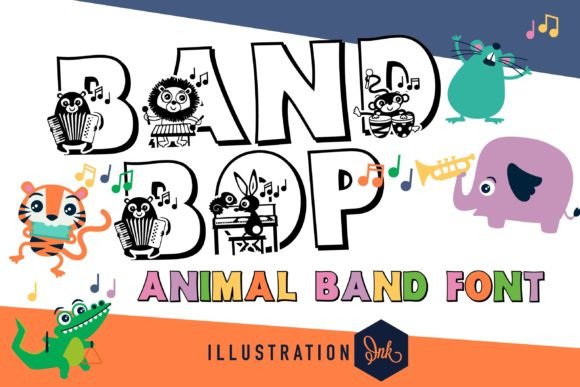 Band Bop: A Playful Display Font for Digital Marketing