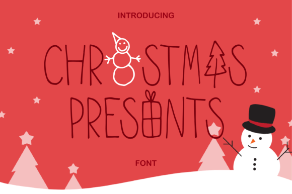 Christmas Present Font for Festive Campaigns