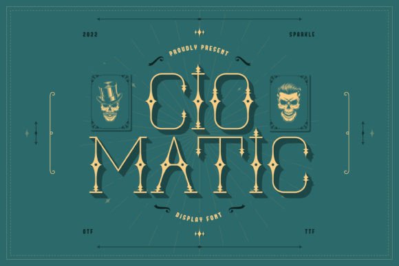 Ciomatic: A Vintage Display Font for Bold Branding
