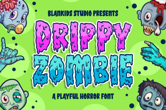 Drippy Zombie Font for Halloween Campaigns