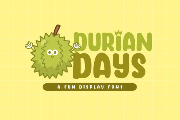Durian Days: A Playful Display Font for Creative Branding