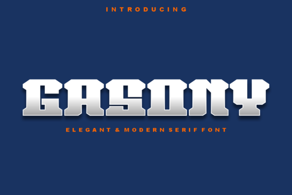 Gasony: A Bold Display Font for Modern Branding