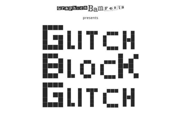 Glitch Block: A Nostalgic Display Font for Creative Projects