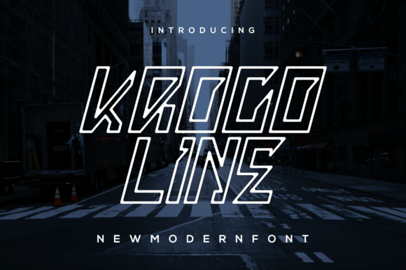 Kroco Line: A Modern Display Font for Bold Branding