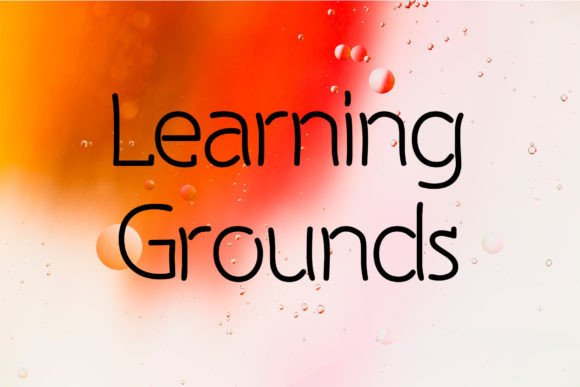Learning Grounds Font for Web Design