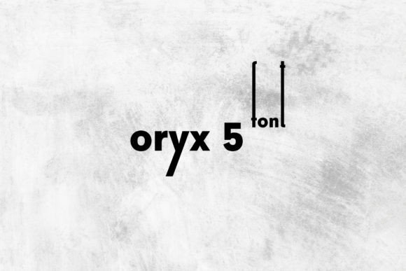 Oryx 5: A Display Font with Personality