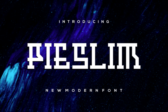 Pieslim: A Modern Display Font for Editorial Projects