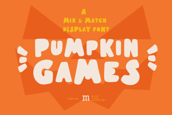 Pumpkin Games Font for Editorial Design