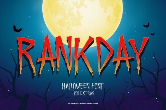 Rankday: A Spooky Font for Autumn-Themed Design