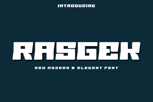 Rasgek: A Modern Display Font for Bold Branding