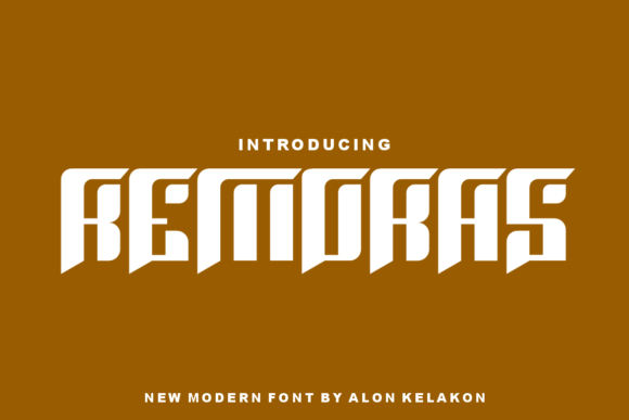 Remoras: A Display Font for Bold Branding