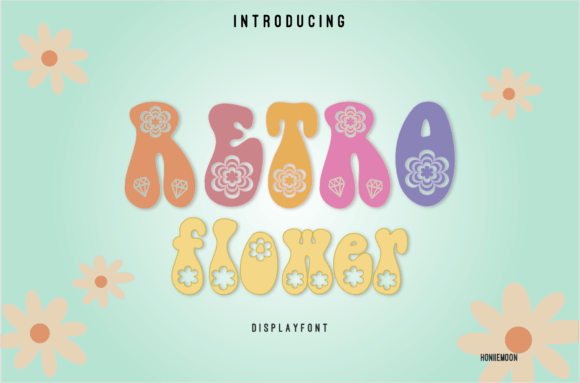 Retro Flower: A Playful Font for Bold Campaigns