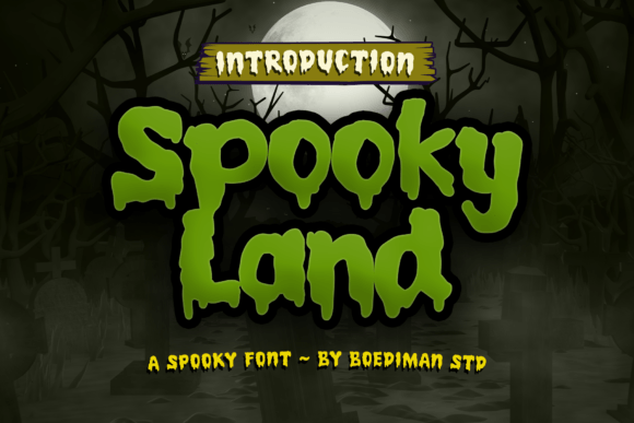 Spooky Land: A Whimsical Font for Editorial Design