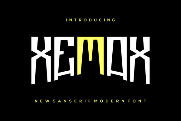 Xemox: A Bold Display Font for Modern Campaigns