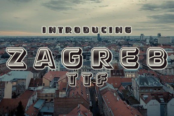 Zagreb Display Font for Modern Web Design